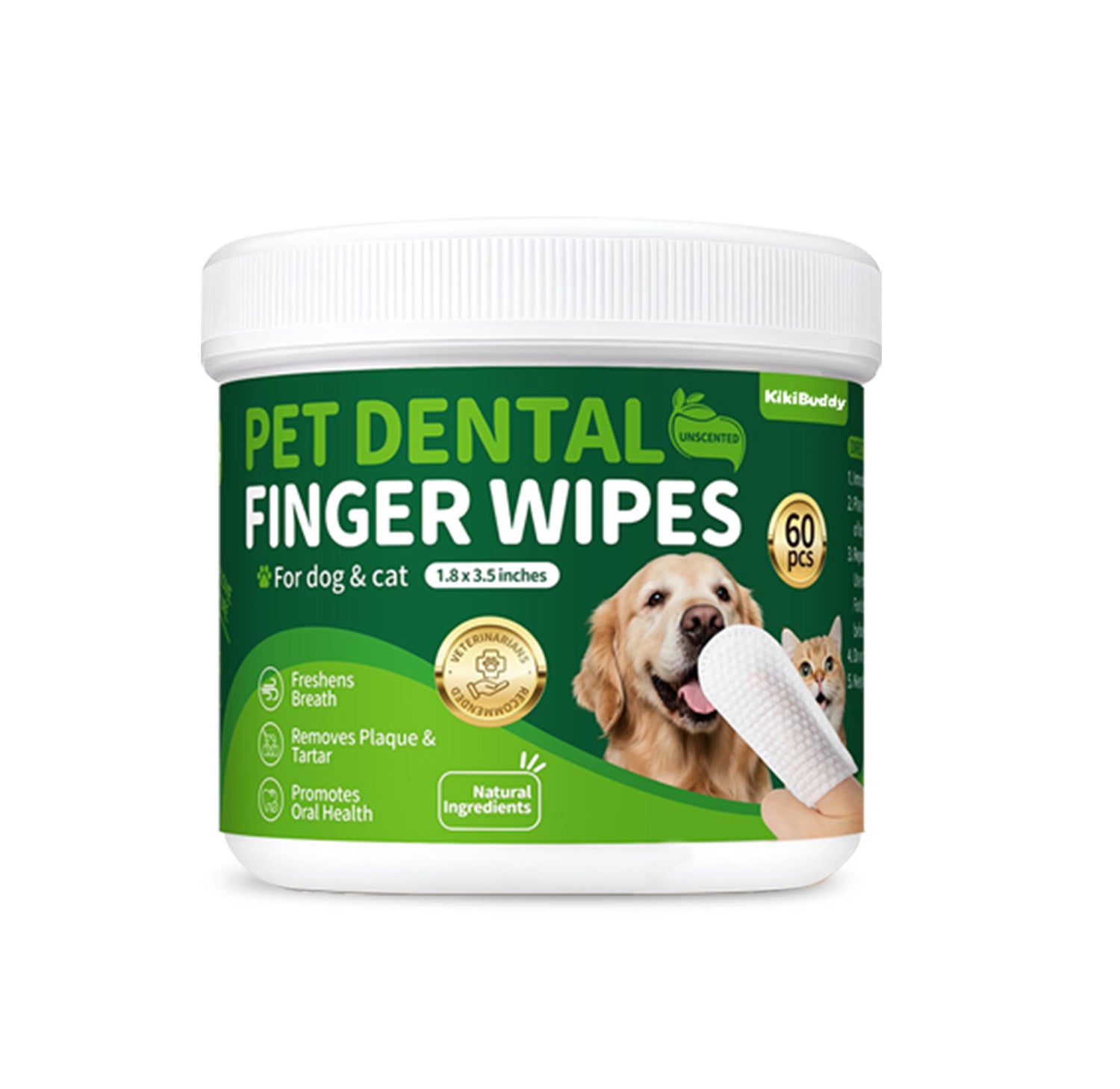 Pet Dental Care Finger Wipes