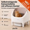 PURLO ONE — Selbstreinigende Katzentoilette, oben offen