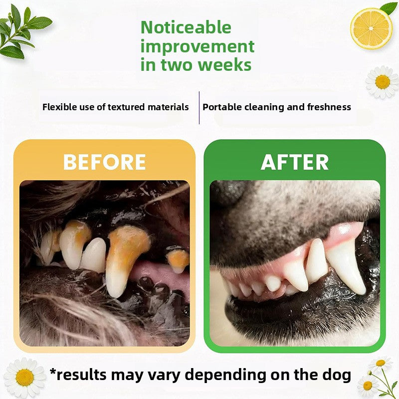Pet Dental Care Finger Wipes