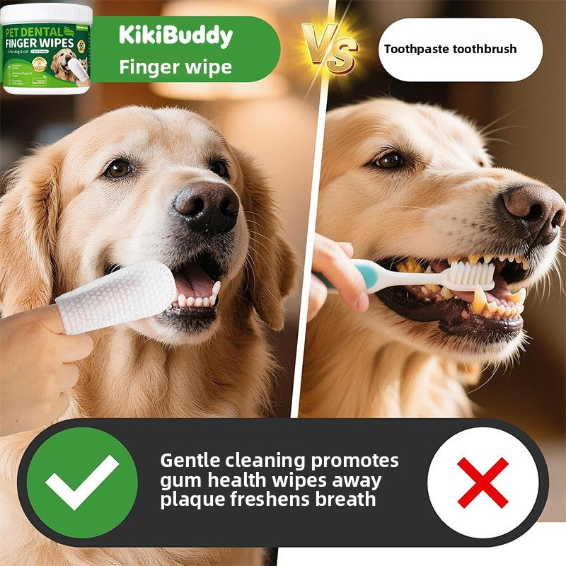 Pet Dental Care Finger Wipes