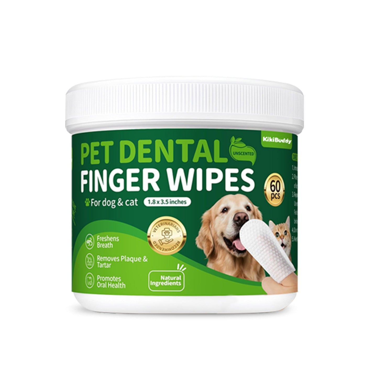 Pet Dental Care Finger Wipes